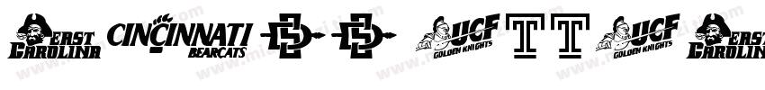 NCAA Illinois Fighti字体转换